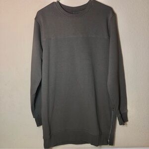 Forever 21 Men's Crewneck, Olive/Brown/Tan, Small, EUC, longline, tunic,